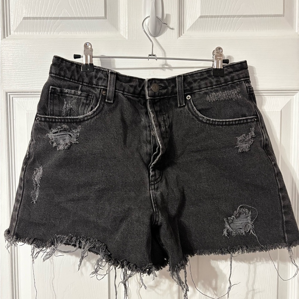 Wild Fable Black Distressed Jean Shorts